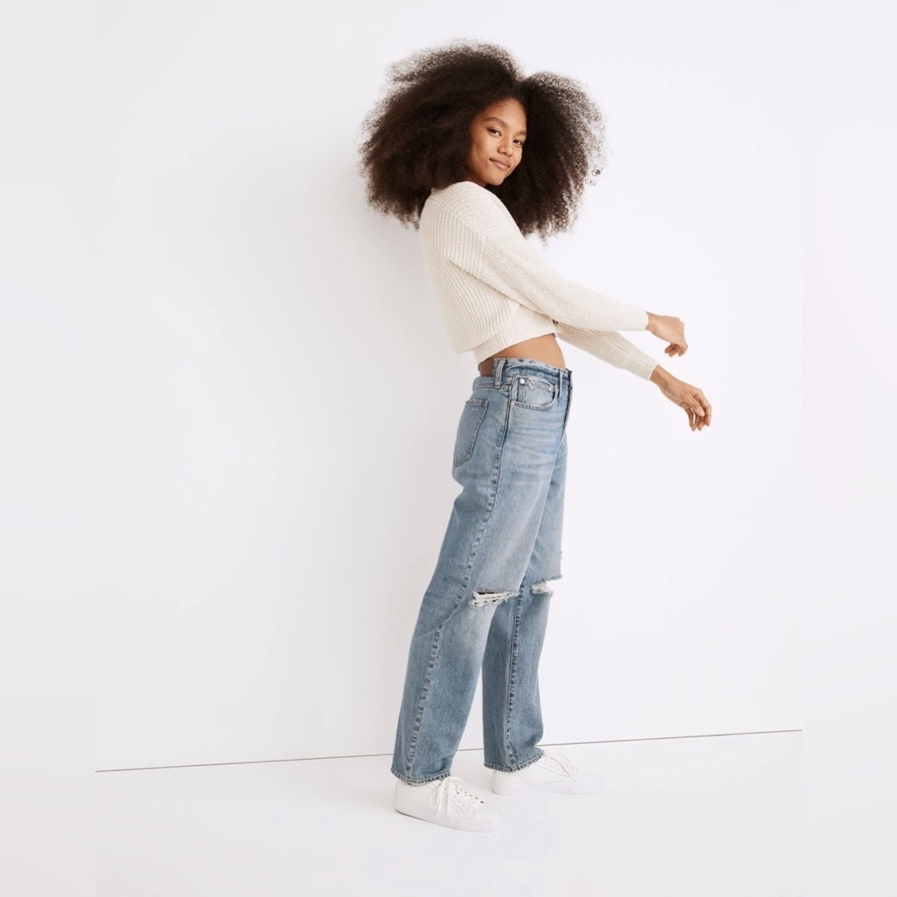 Madewell | The Dadjean in Dustin Wash: Destroyed Edition Distressed Size 27/4